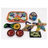 Mexican Talavera-Style Ceramic Decor Lot