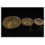 Federal Glass Golden Glow 3-Piece Nesting Bowl Set