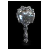 Art Nouveau Floral Hand Mirror