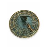 Rome Brass Father Time Sundial Inscribed