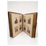 Antique Embossed Leather Family Photograph Album
