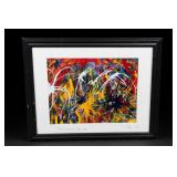 Signed Pence "Zero Accident Free Days" Framed Ar