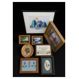 Framed Art & Needlework Picture Lot