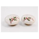 Doorknob Style Christmas Salt & Pepper Shakers