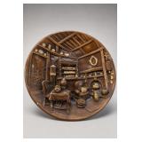 Large Ceramic Relief Wall Plate