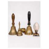 Vintage Brass Bells & Decorative Egg Ornament