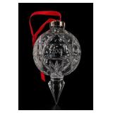 Waterford 2001 10th Annual Crystal Ball Ornament