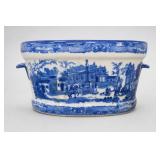 Victoria Ware Blue White Ironstone Foot Bath