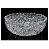 American Brilliant Cut Glass Crystal Bowl