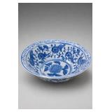 Chinoiserie Blue-White Porcelain Bowl, China