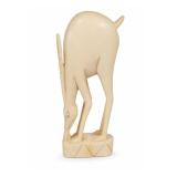 Vintage Carved Ivory Gazelle Figurine