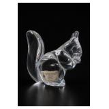 Hadeland Full Lead Crystal Squirrel Figurine