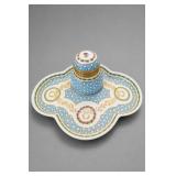 Sevres Porcelain Covered Inkwell