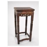Chinese Hardwood Carved Pedestal Stand