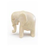 Vintage Carved Ivory Elephant Figurine