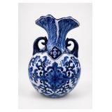 Blue & White Chinese Ginger Jar With Spigot
