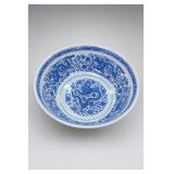Three Hands Blue Floral Handled Vase