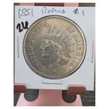 1922 Peace Dollar, Brilliant Uncirculated, Silver