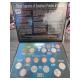 Civil War Theme Coins And Stamps 5 Stamps, 3 Coins