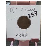 1927 Lincoln Wheat Cent, D Mint Mark, Filled 7