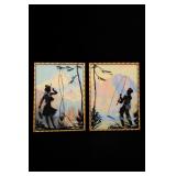 Pair of Framed Fishing & Hunting Prints