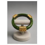 Green Lucite Bracelet