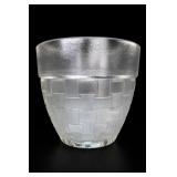 Anchor Hocking Basketweave Glass Bowl