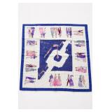 Signed Hunting Scene Square Scarf