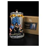 Mercury Glass Cowboy Boot Christmas Ornament