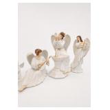 Baum Bros Angel Figurines & Candleholder