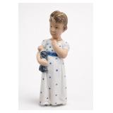 Royal Copenhagen Girl Figurine, Floral Dress