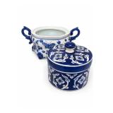 Victoria Ware Blue & White Transferware Footbath