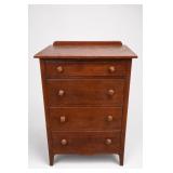 East At Main Style Joeslin White Teakwood Table
