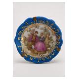 Limoges Porcelain Courting Couple Mini Plate