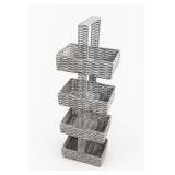 Wicker 4-Tier Basket Organizer
