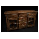Wood Buffet Sideboard Cabinet With Drawers