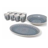 Euro Ceramica Blue Floral China Set