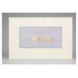 Set Of 4 Signed Art Prints, Seattle & Hibiscus