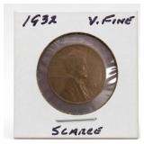 1932 Lincoln Wheat Cent, Very Fine