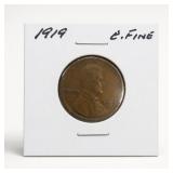 1919 Lincoln Wheat Cent, Fine