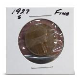 1927-S Lincoln Cent, Fine