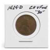 1929-D Lincoln Wheat Cent, Fine