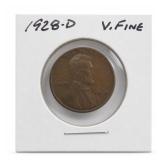 1928-D Lincoln Wheat Cent, V.FINE