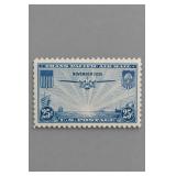 1928 U.S. C11 5Â¢ Carmine & Blue Air Mail Stamp