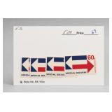 CK 1023 Four 16-Cent Special Delivery Stamps