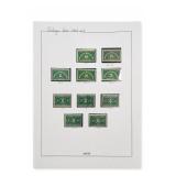 1938 Presidential Series U.S. Postage Stamp Set