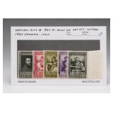 Vatican City 1953 Poste Vaticane 50/85 Lire Set