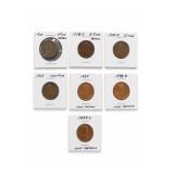 9-Coin Lincoln Cent Group, 1955-S, 1959-1966