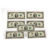 2013 22-Note Two-Dollar Notes, Consecutive Serials