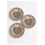 Currier & Ives The Old Grist Mill 8 Plates & Tray